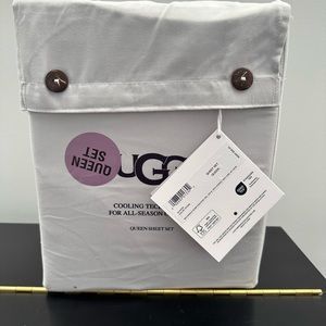 New Ugg Alahna Queen Sheet Set Color: Stone Light Gray Cooling All Season